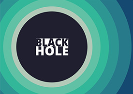 Black Hole Abstract Circles Background Design