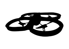 Drone Vector Silhouette