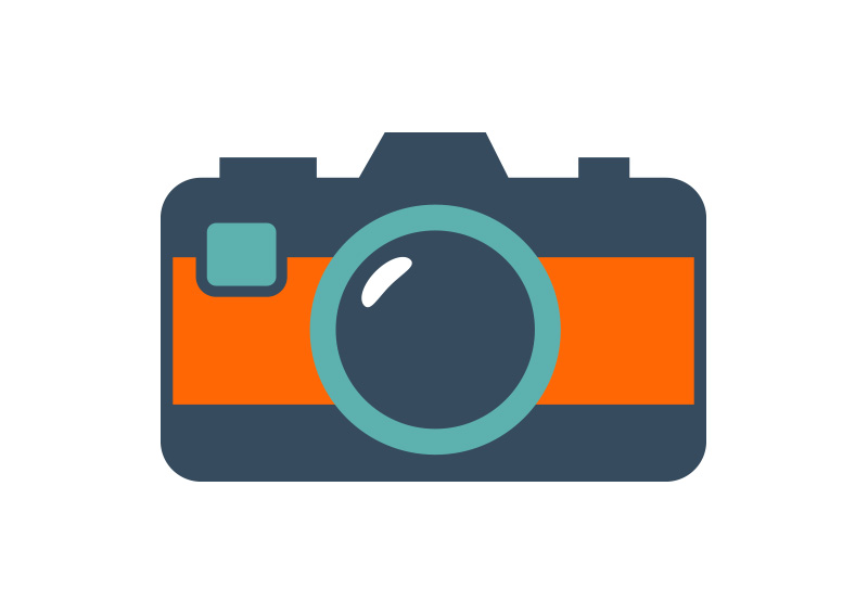 flat camera icon