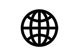 Globe Black Vector Icon