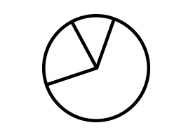 Pie Chart Outline Vector Icon