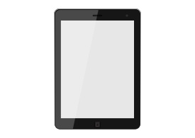Realistic Tablet PC Vector