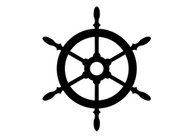 Ship's Wheel Silhouette