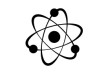 Black Atom Icon Free Vector