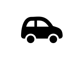 Black Simple Car Icon