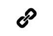 Black Simple Chain Vector Icon
