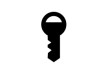 Black Simple Key Vector Icon