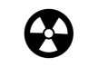 Black Simple Radioactive Vector Icon