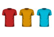 Colorful Male T-shirts Free Vector