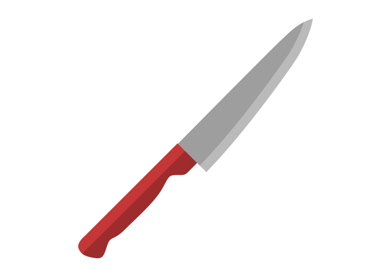 Kitchen Knife Flat Vector