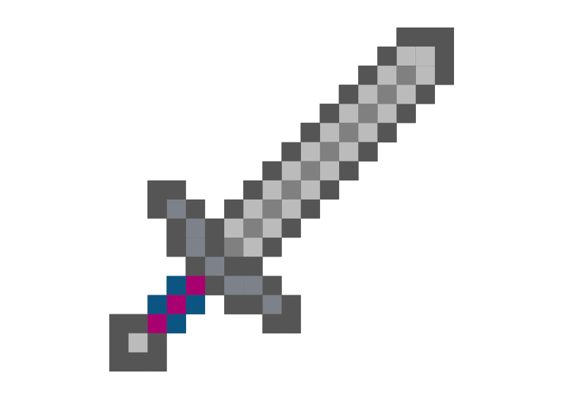 Download Pixel Art Sword Vector