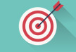 Target With Arrow Flat Free Vector