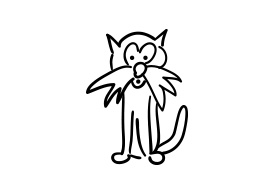 Cat Free Vector Doodle