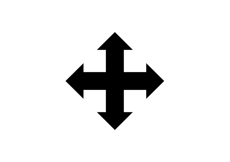 Simple Black Move Icon