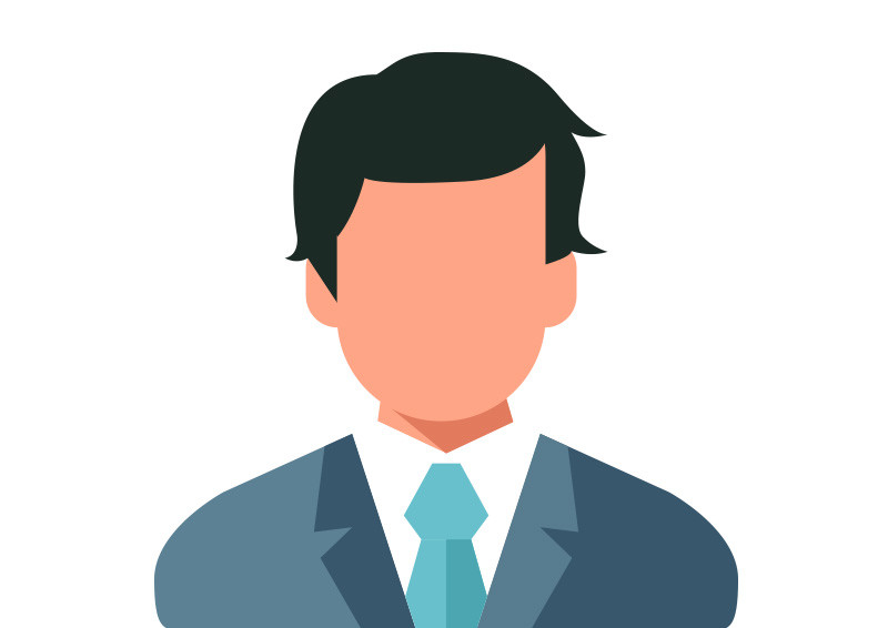 Download Businessman With Suit Flat Vector Icon