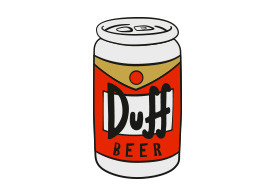 Duff Beer Free Vector Illustration