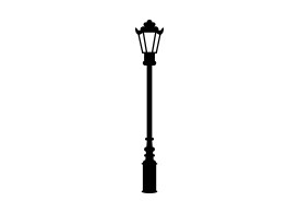 Retro Street Lamp Vector