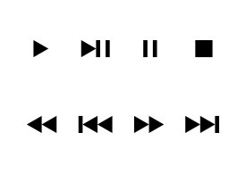 Simple Audio Control Icons