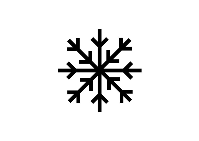 Download Simple Black Vector Snowflake
