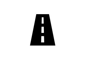 Simple Road Vector Icon