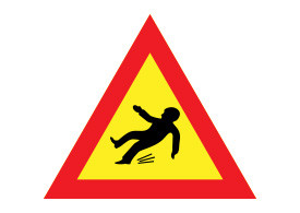 Slippery Warning Sign