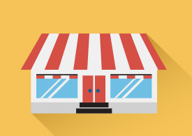 Store Building Free Flat Vector