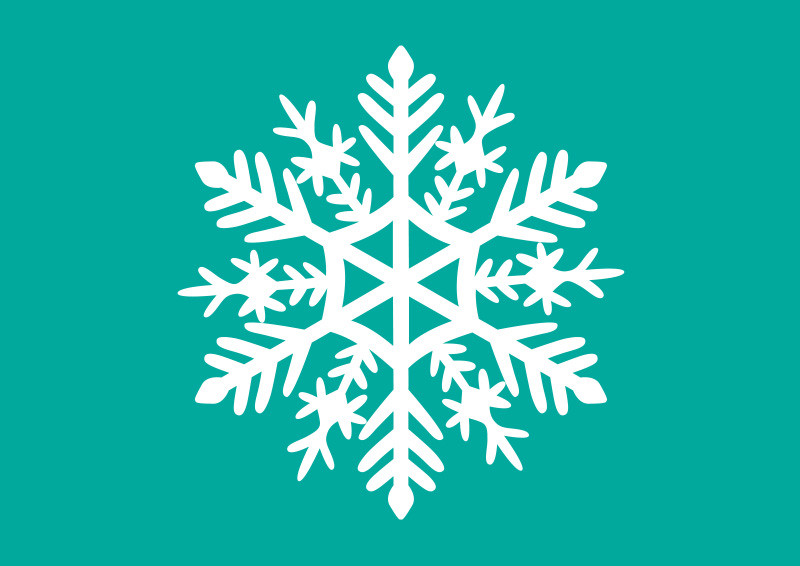 white snowflake vector free download