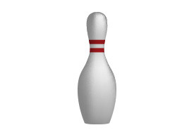 Bowling Skittle Realistic Vector