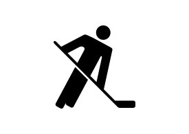 Hockey Player Pictogram Icon