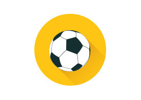 Football Flat Vector Icon