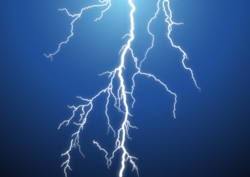 lightning strike drawing