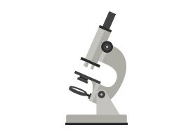 Microscope Free Flat Vector Illustration
