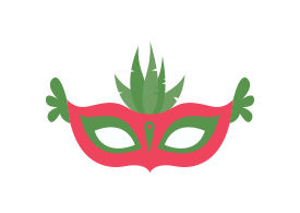 Party Mask Free Flat Vector