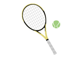 Tennis Racket And Ball Free Vector - SuperAwesomeVectors