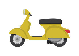 Vintage Scooter Free Vector