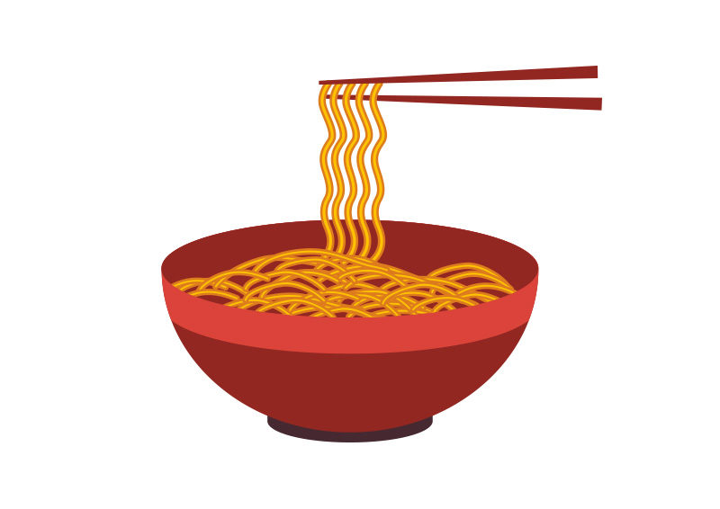 Asian Noodles Vector - SuperAwesomeVectors