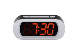 Digital Alarm Clock Vector