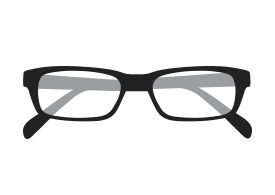 Folded Eyeglasses Vector