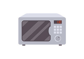 Microwave Flat Vector