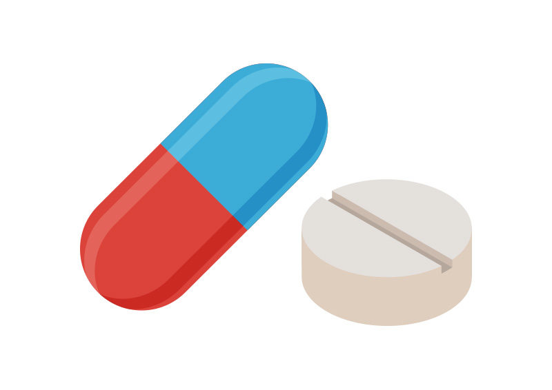 Pills Vector Illustration - SuperAwesomeVectors
