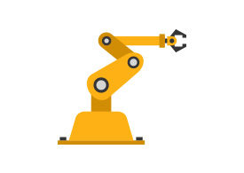 Robotic Arm Industrial Vector