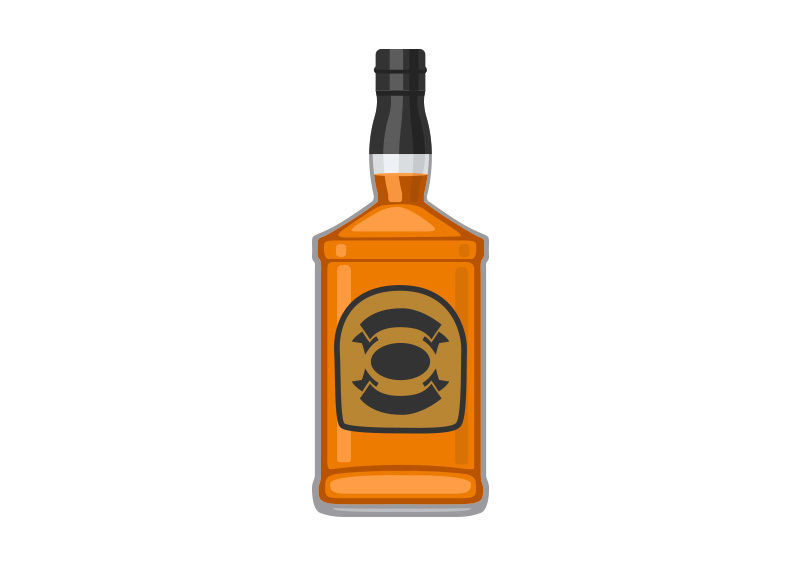 Whisky Bottle Free Vector Superawesomevectors