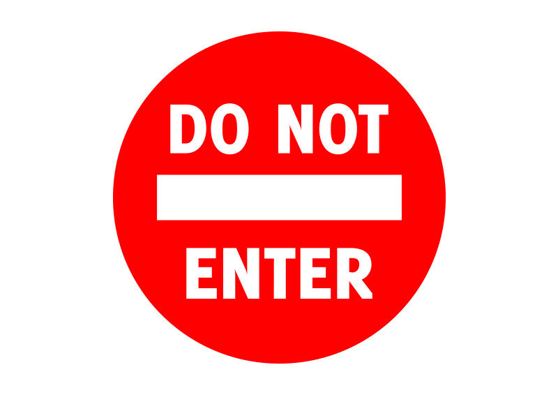 Do Not Enter Free Vector Traffic Sign