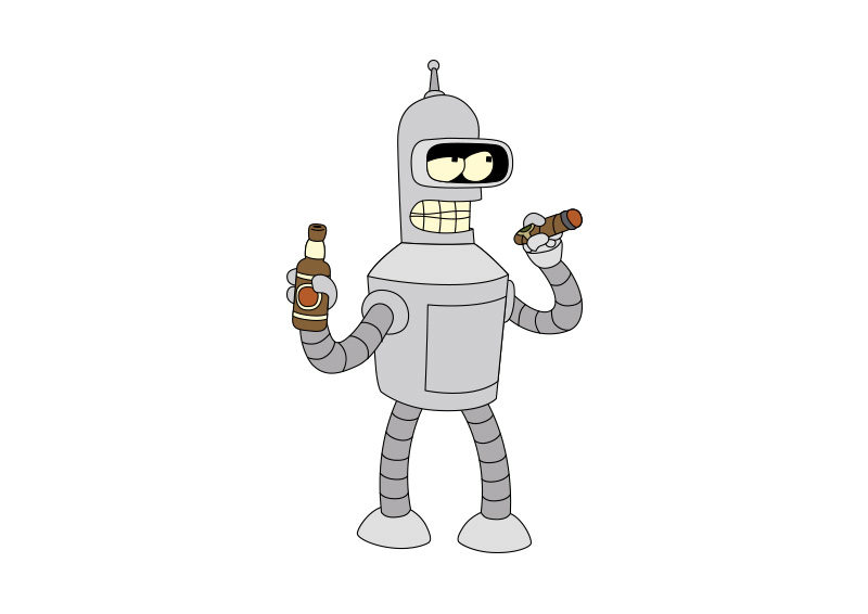 Futurama Bender Vector Character 