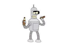 Futurama Bender Vector Character