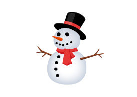 Snowman Free Vector Illustration
