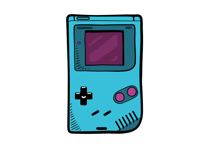 Download game-boy-video-game-console-vector-drawing