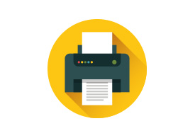 printer icon flat