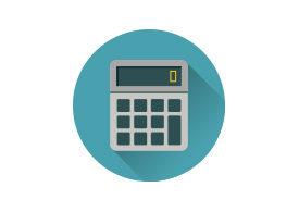 Flat Calculator Vector Icon