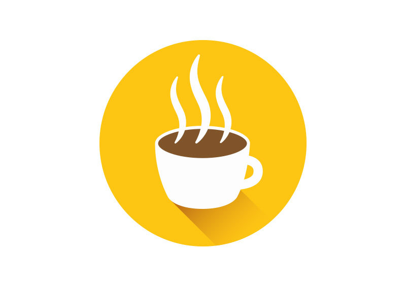 circle vector isometric SuperAwesomeVectors Cup  Flat  Icon Coffee